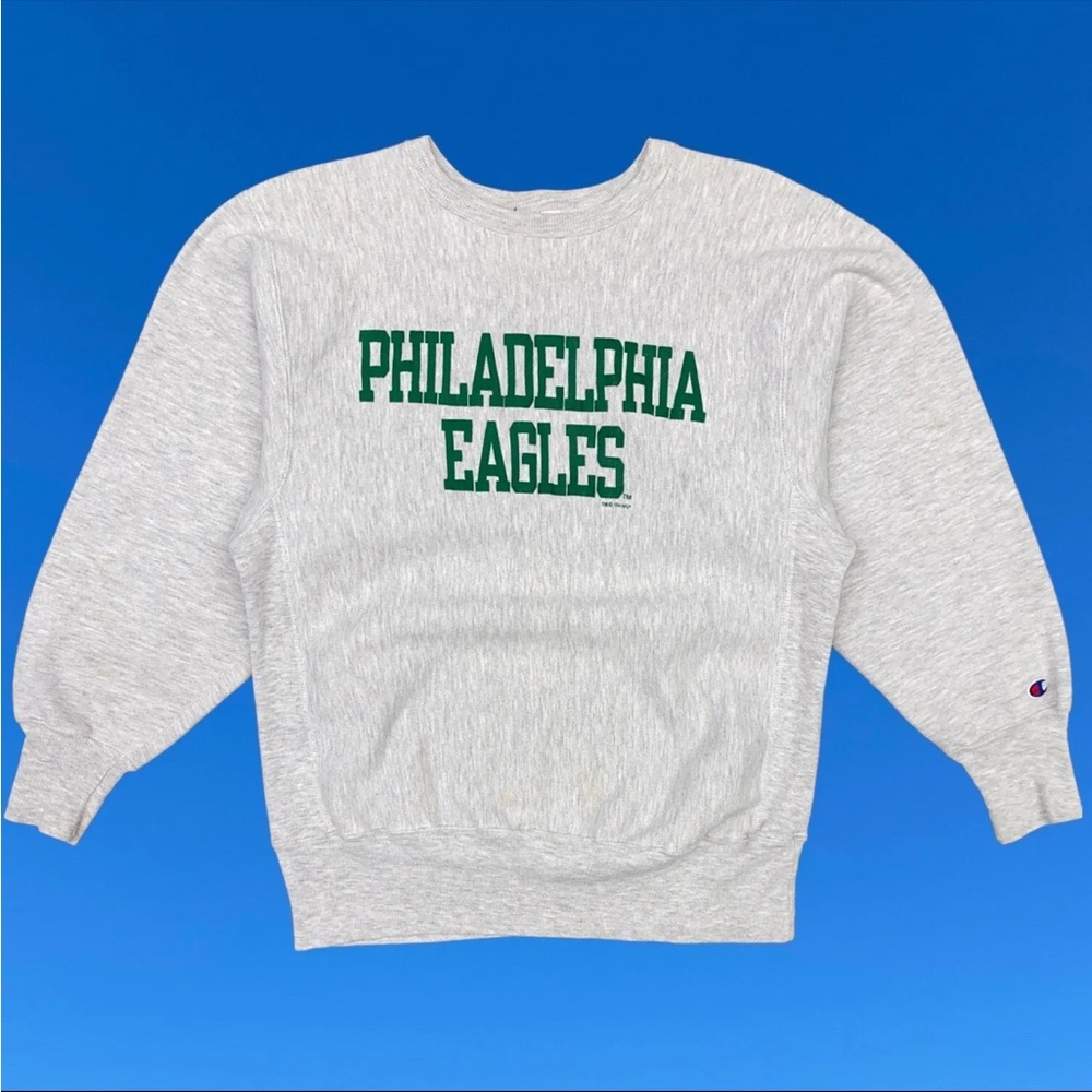 Vintage 90s Philadelphia Eagles Champion Reverse Weave Crewneck Sweatshirt